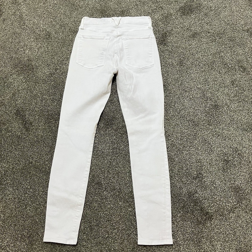 Veronica Beard Size 0 25 High Rise Debbie Skinny Straight Jeans Women's White - Picture 4 of 8